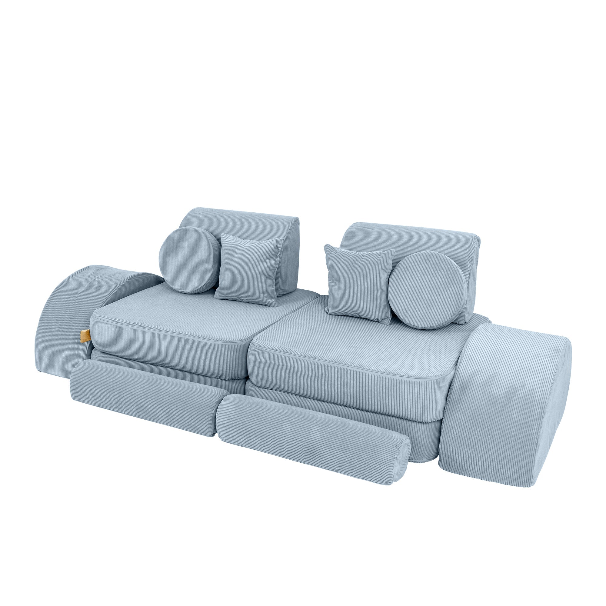 MeowBaby Slimcord Play Sofa Max – Canapea extensibilă modulară pentru copii | 12 piese
