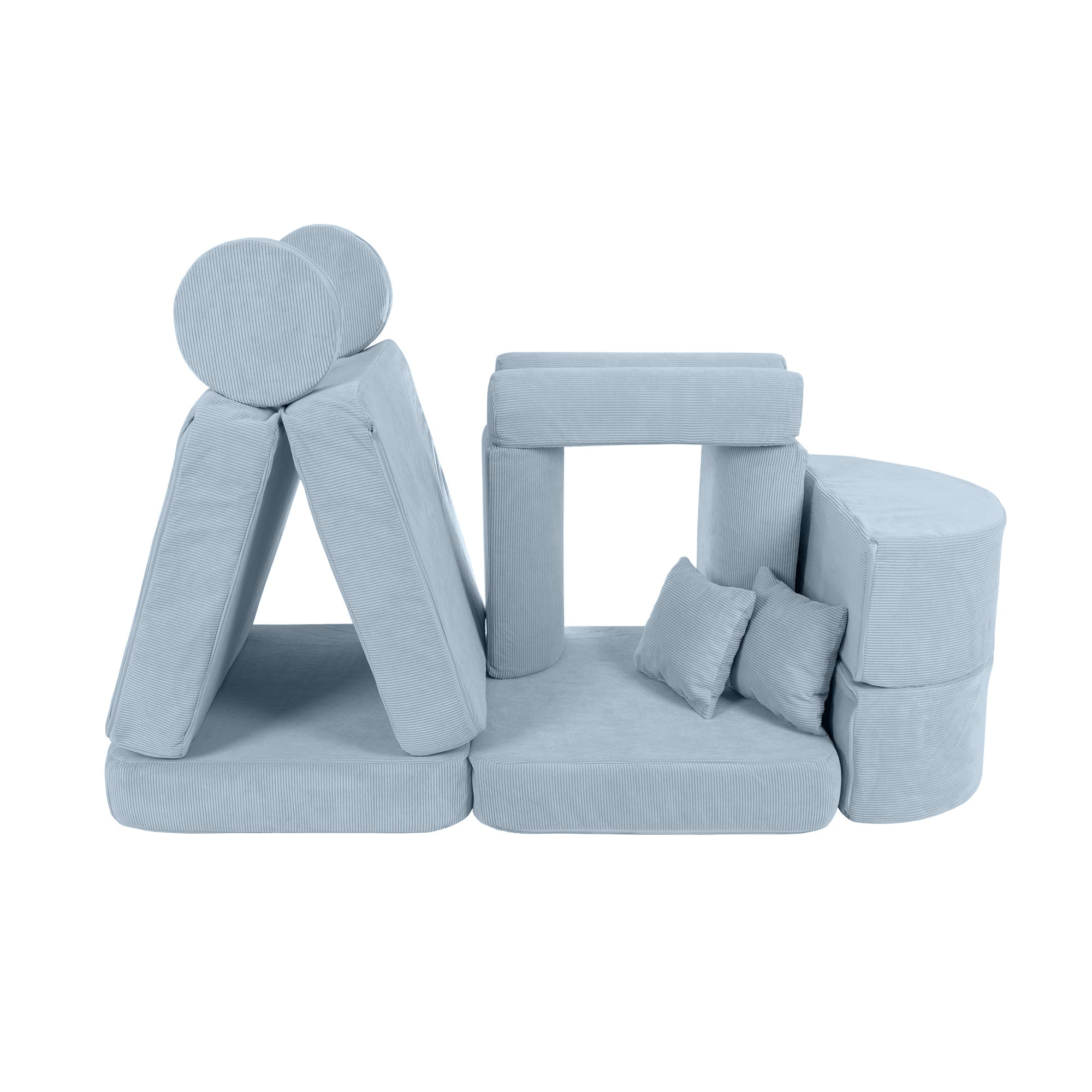 MeowBaby Slimcord Play Sofa Max – Canapea extensibilă modulară pentru copii | 12 piese